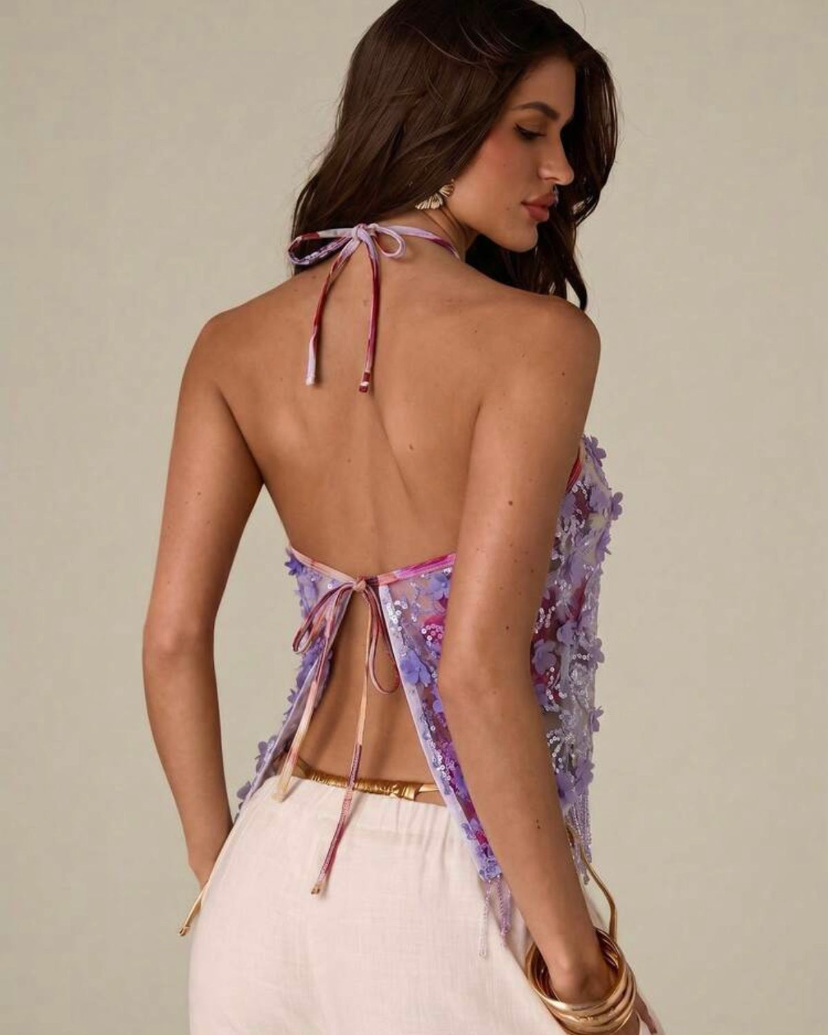 Top con lentejuelas