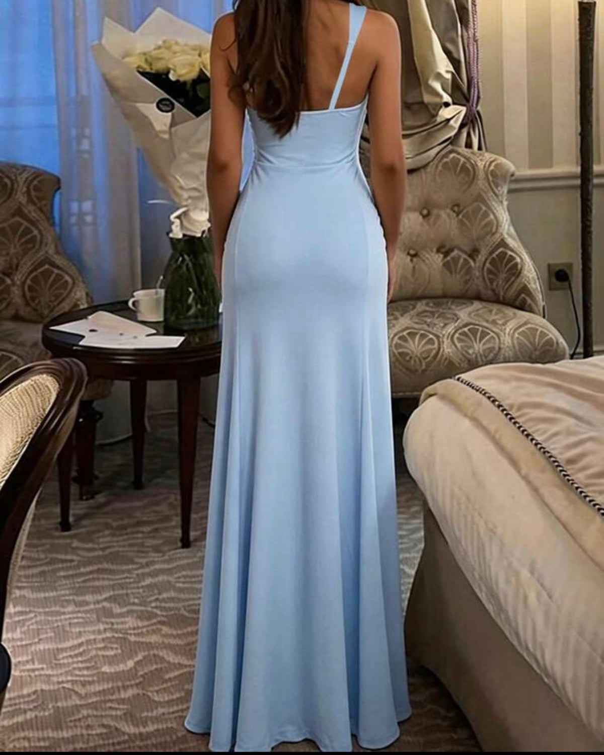 Vestido celeste douciu