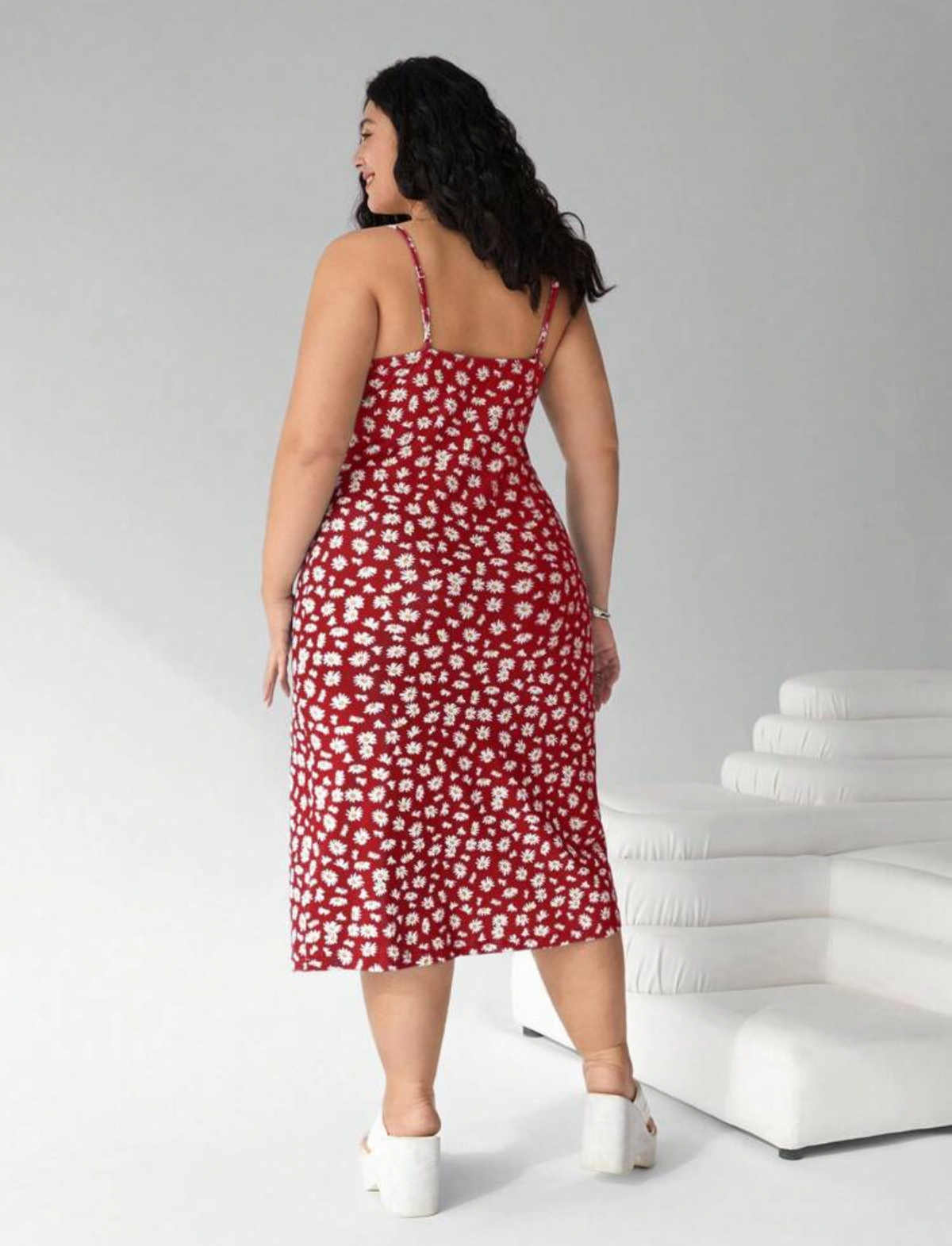 Vestido curvy estampado