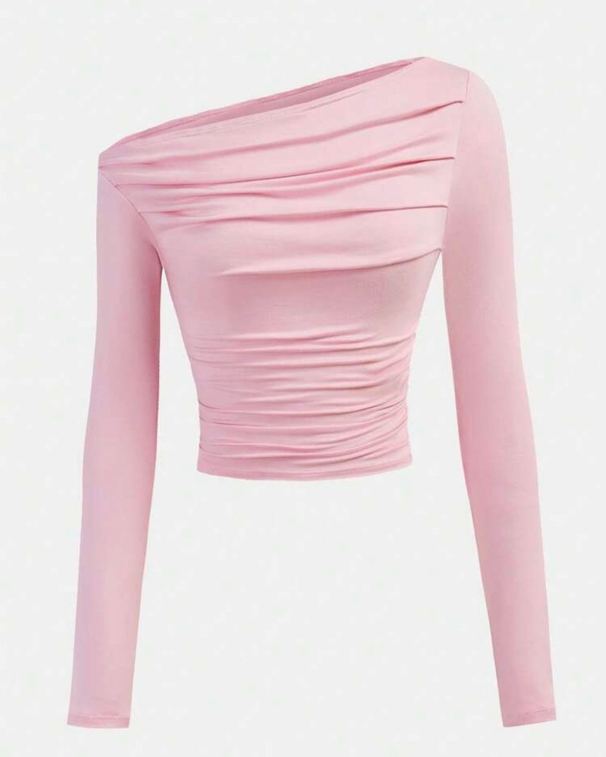 Blusa asimétrica rosa