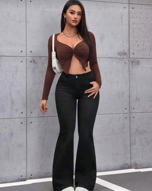 Jeans campana negros