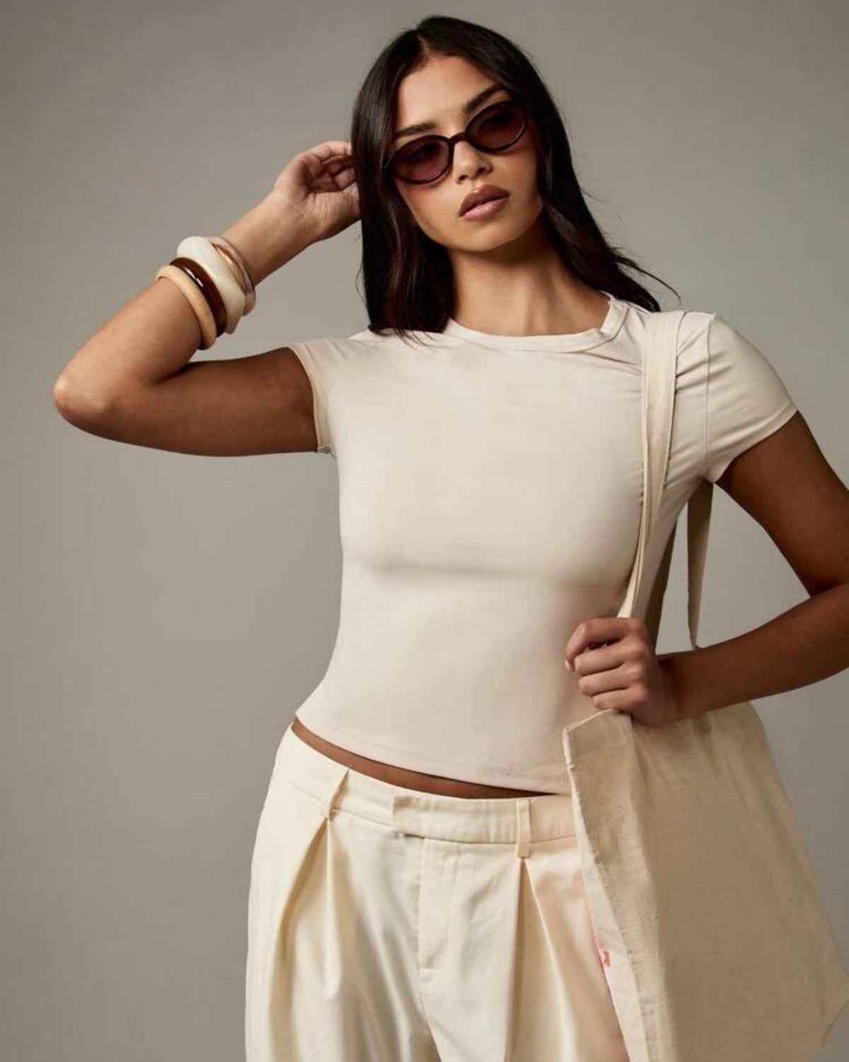 Blusa beige básica