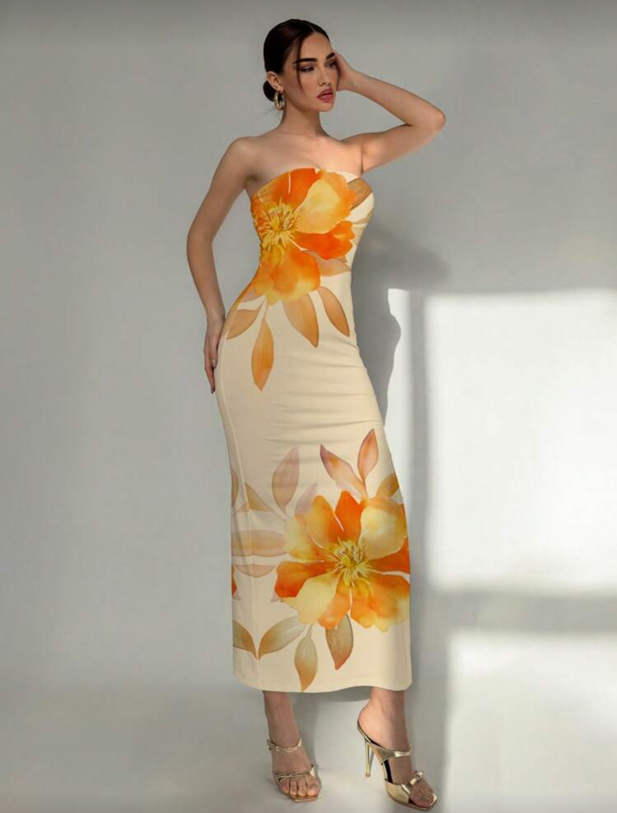 Vestido largo straple