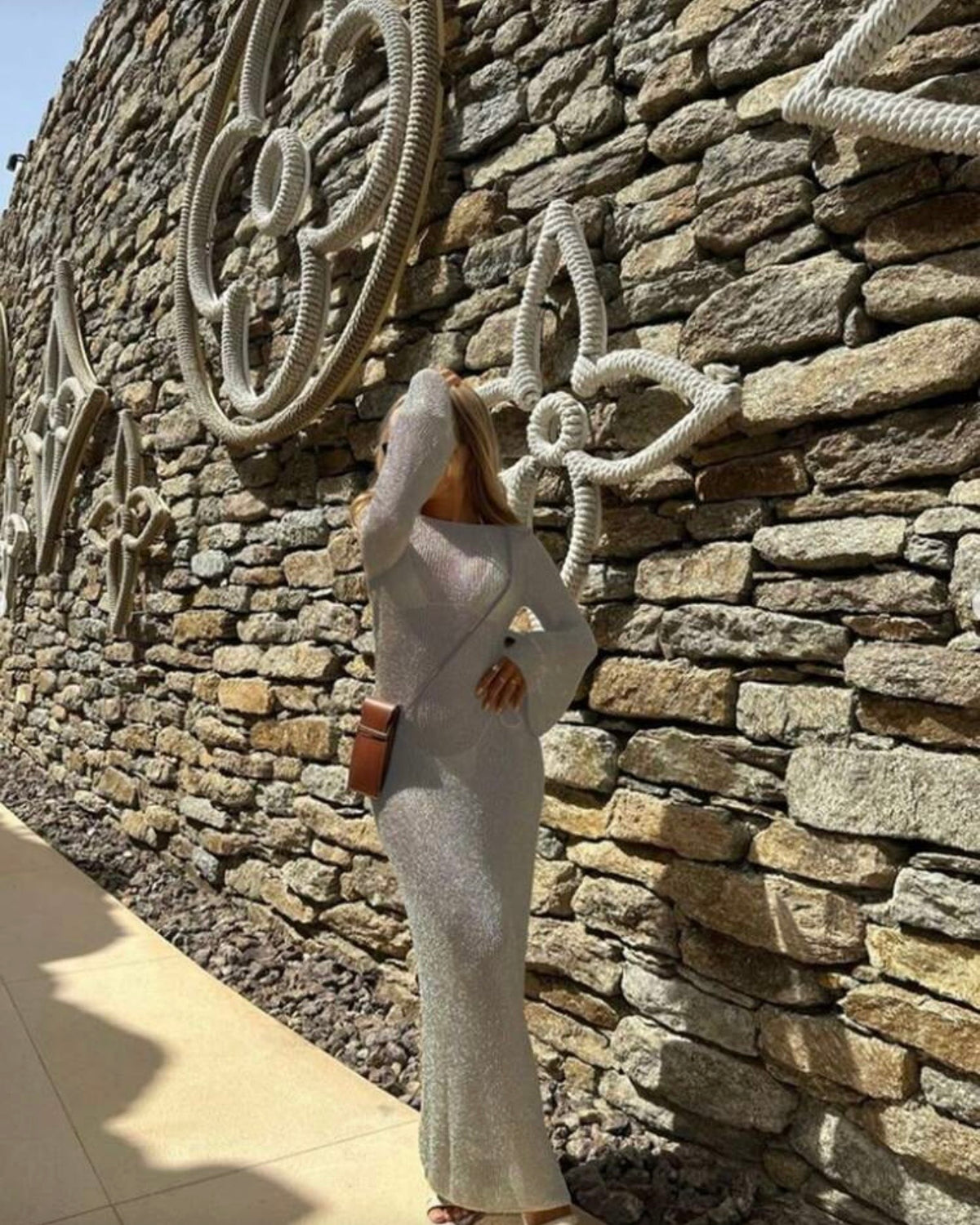 Vestido de gasa playero