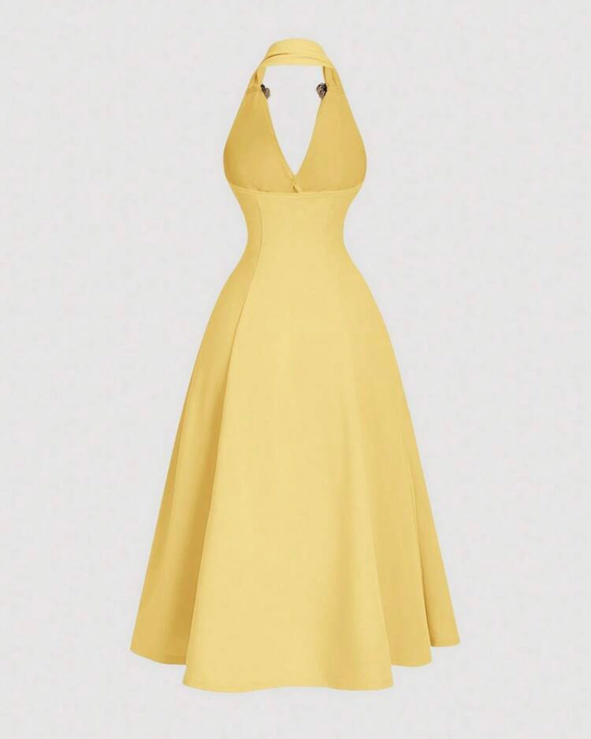 Vestido amarillo mod