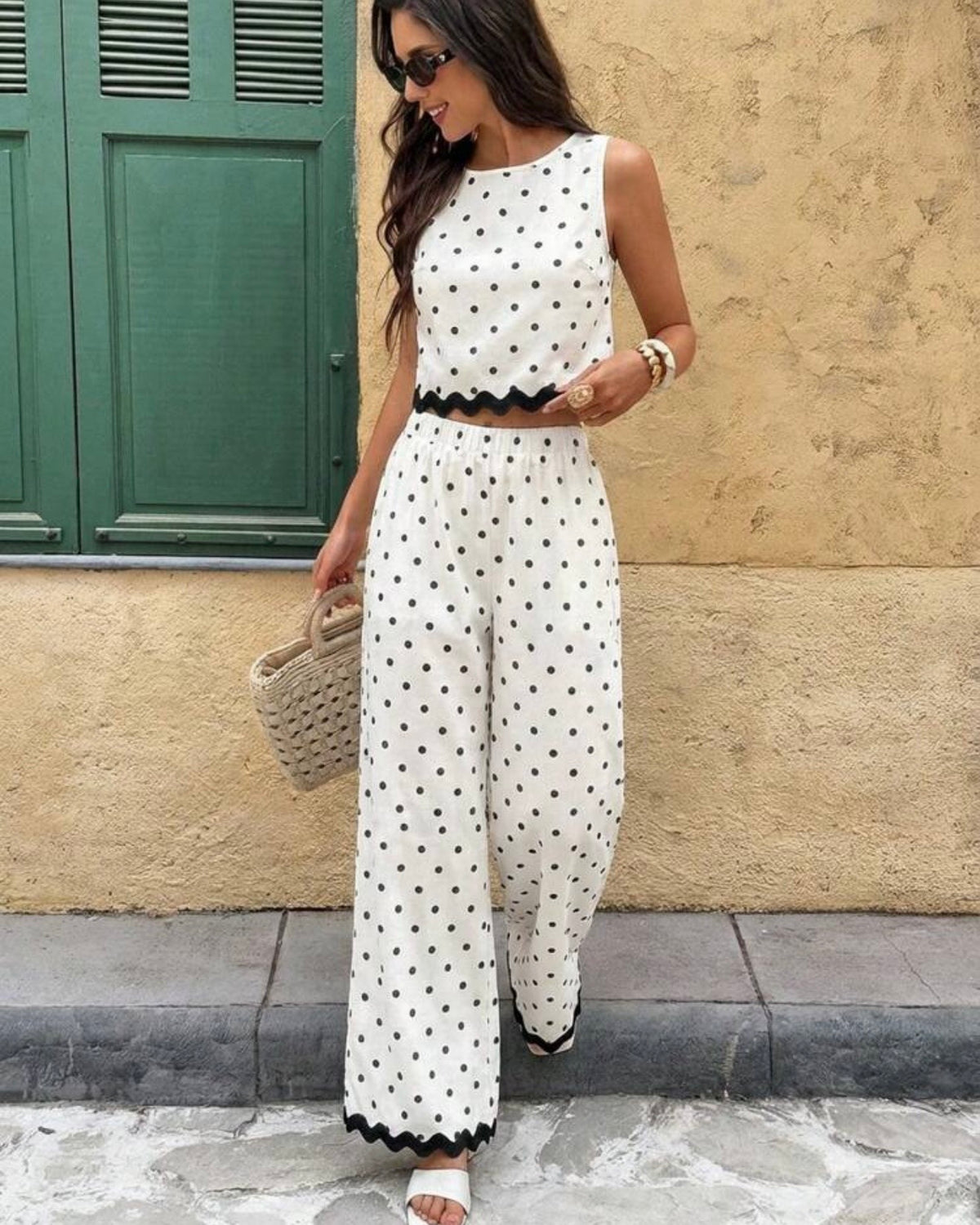 Conjunto blanco de puntos