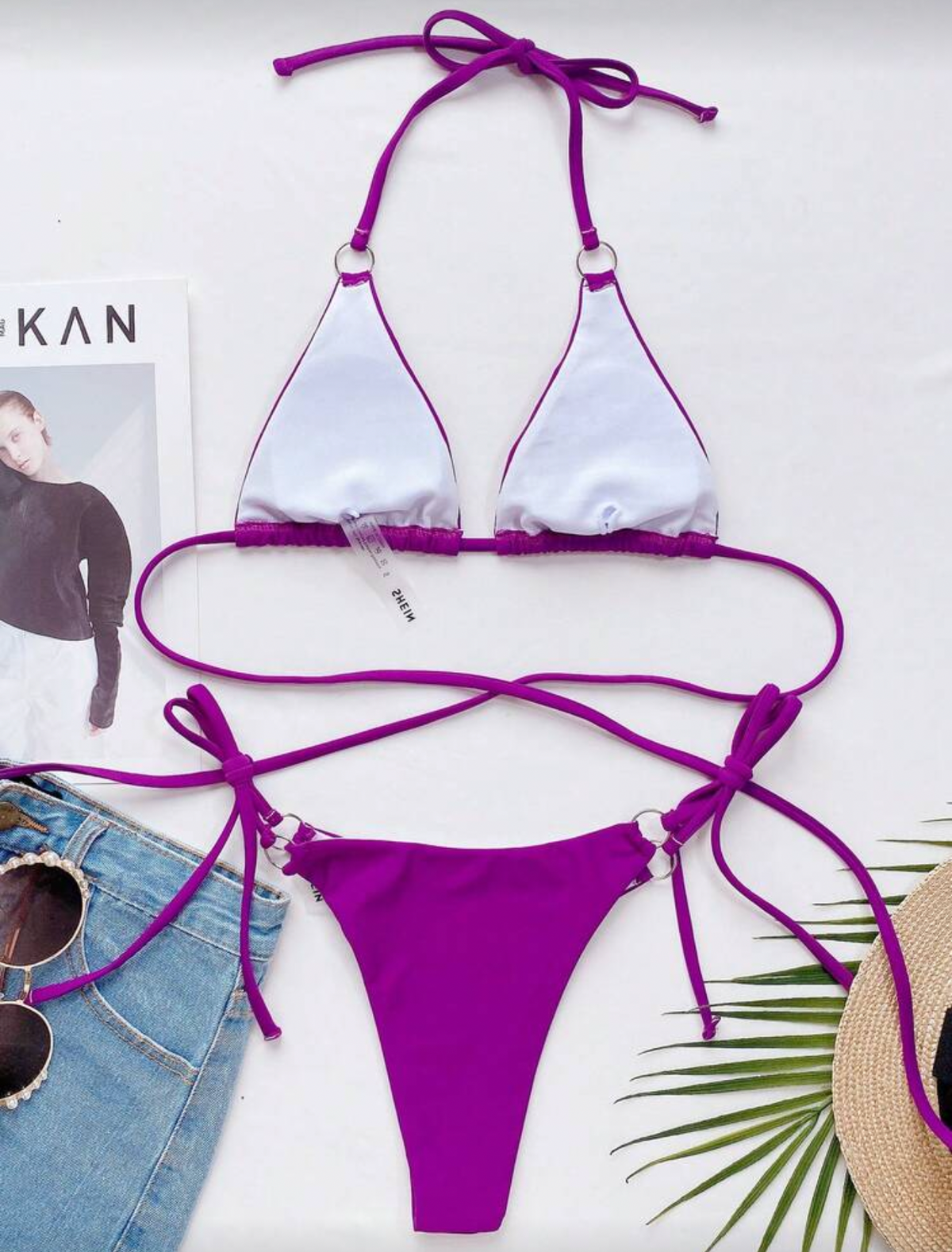 Traje de baño morado
