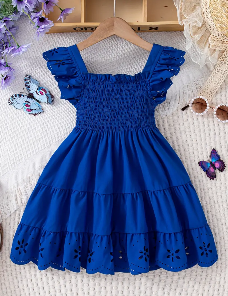 Vestido azul de niña