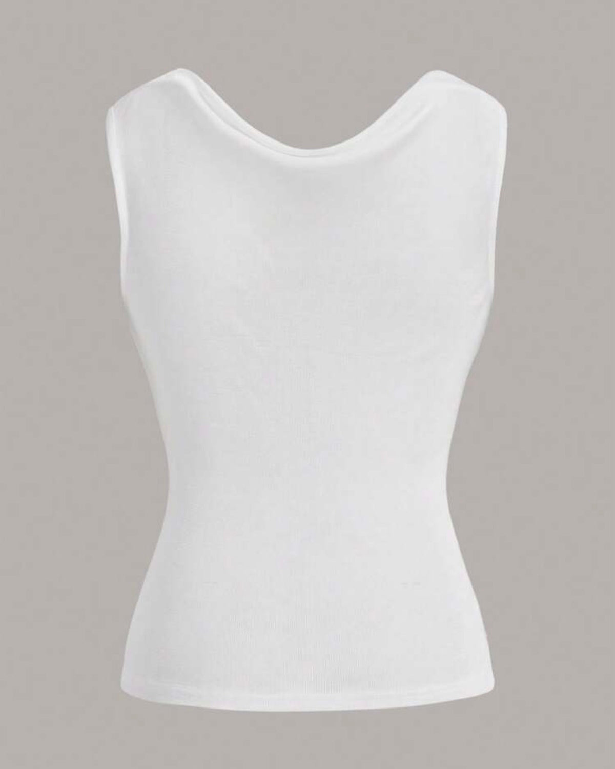 Blusa blanca escote drapeado