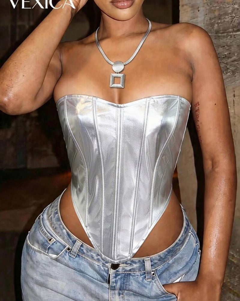 Corset plateado