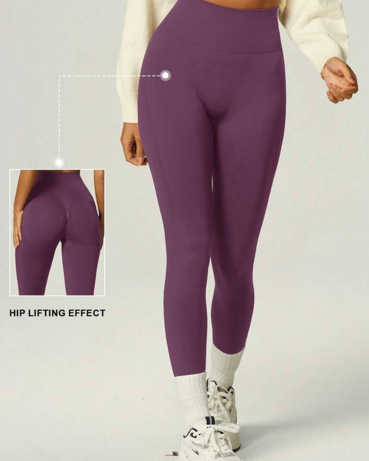 Licra deportiva morada