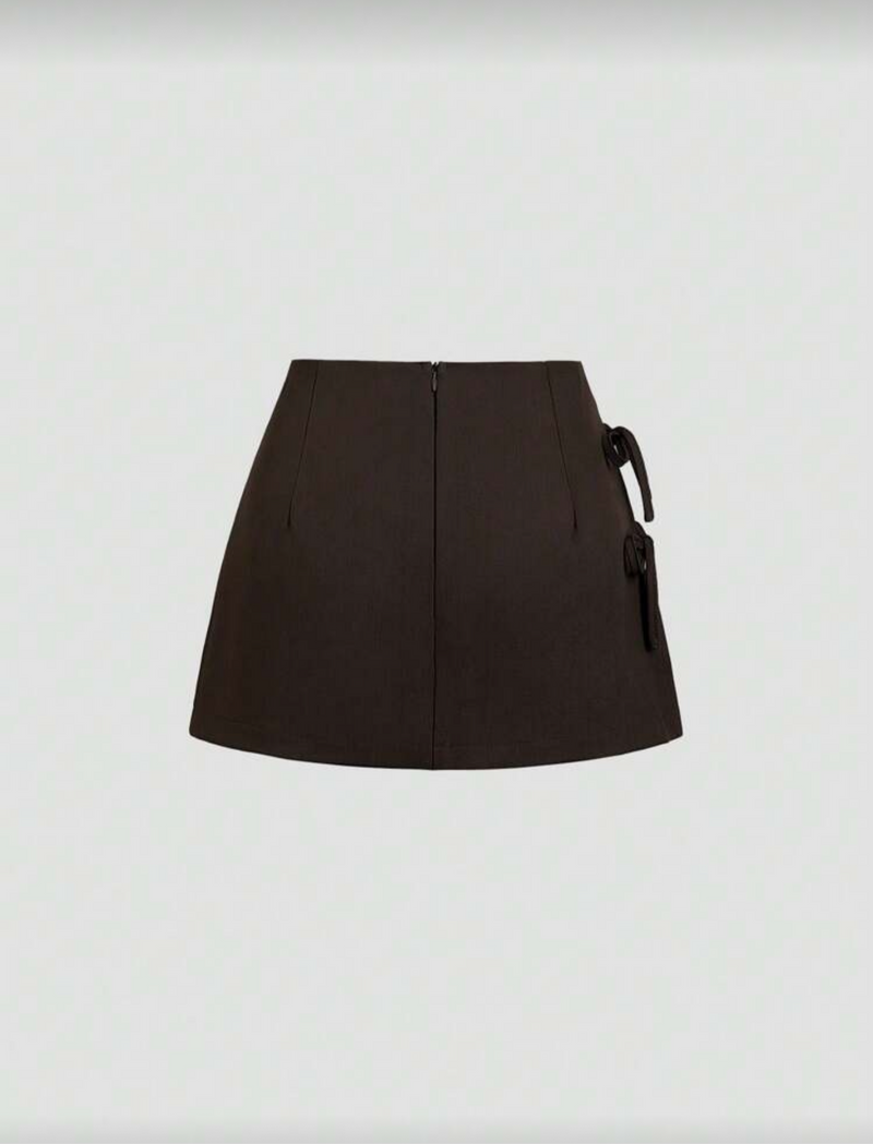 Short enagua café