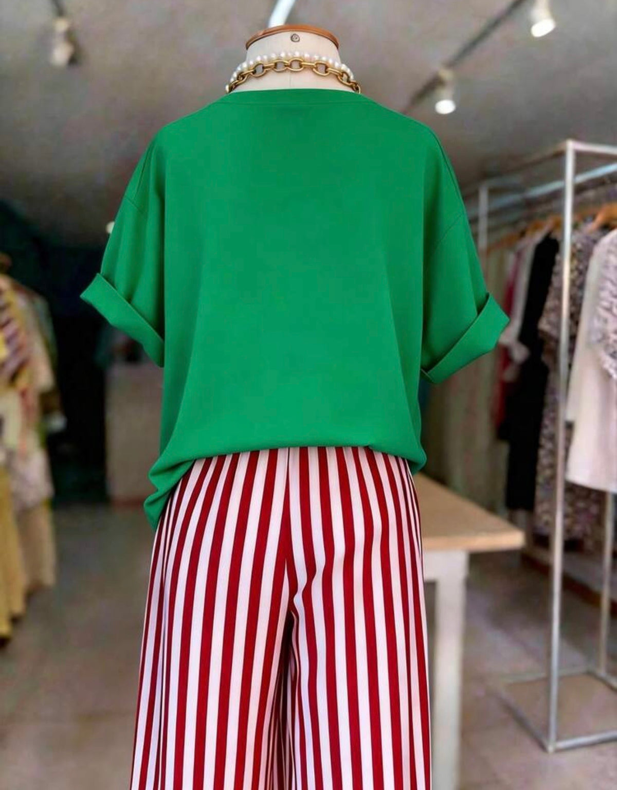 Camisa estampada verde