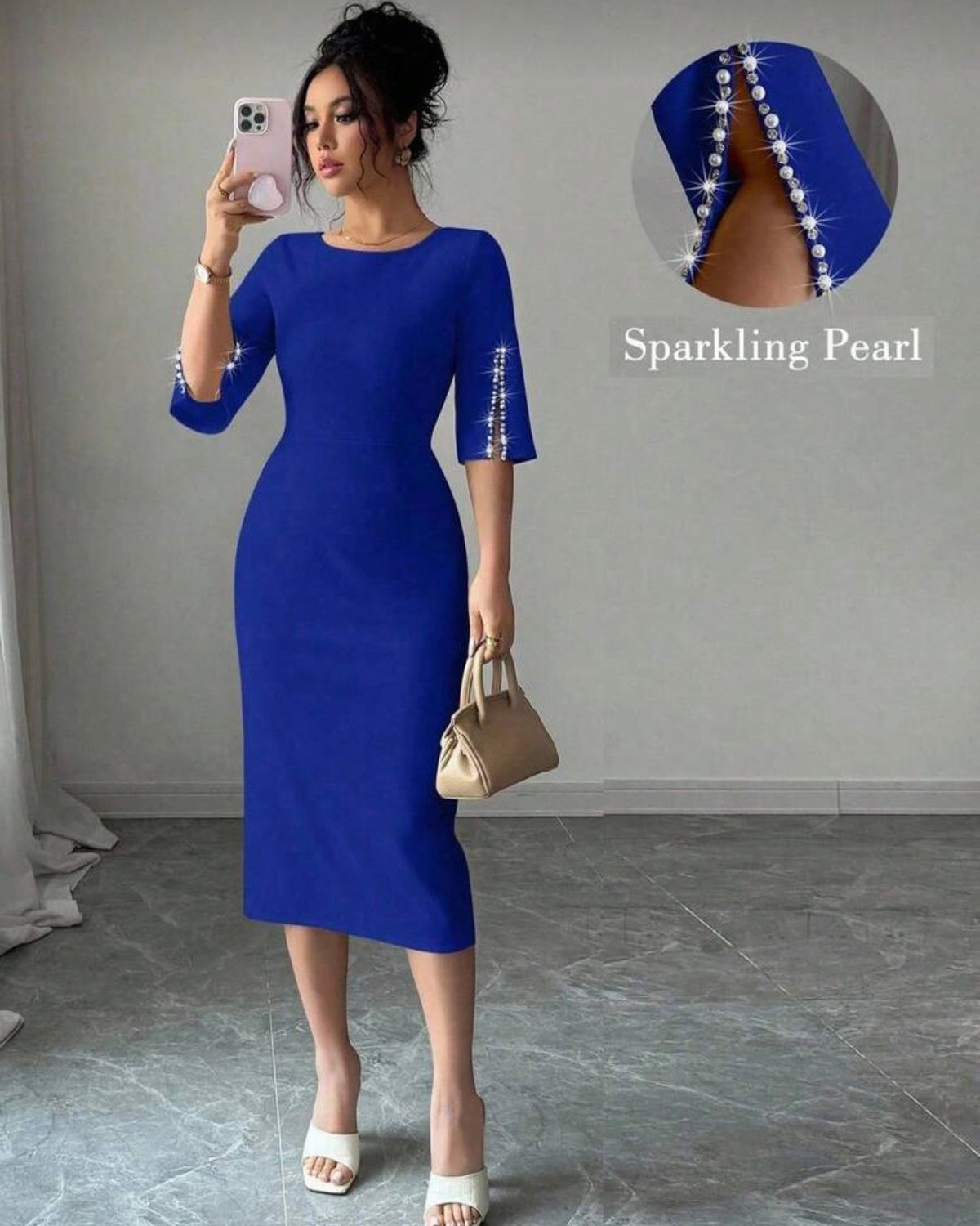 Vestido elegante azul