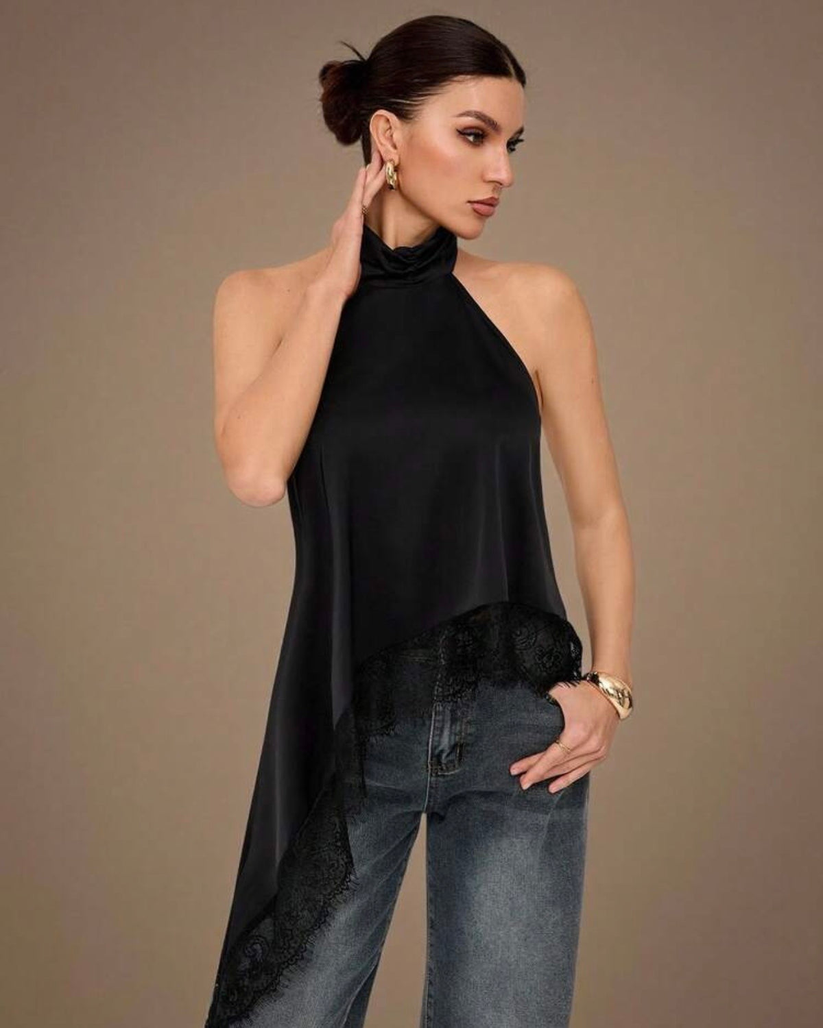 Blusa asimétrica