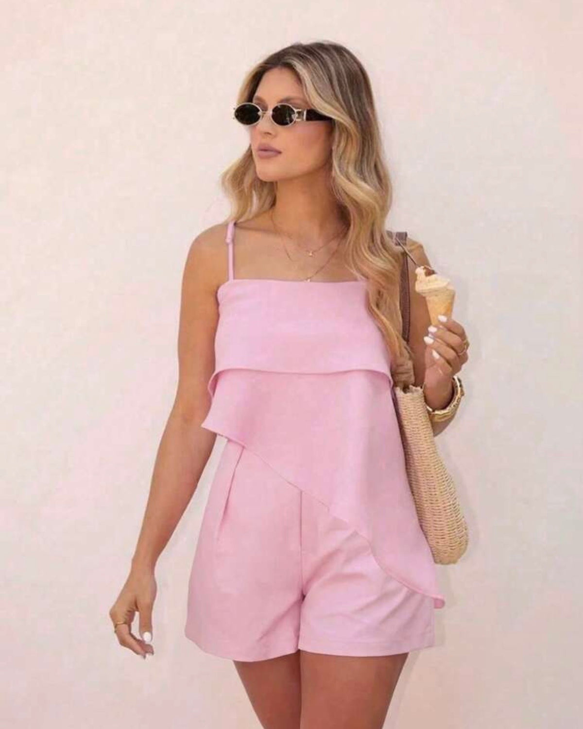 Conjunto rosa de verano