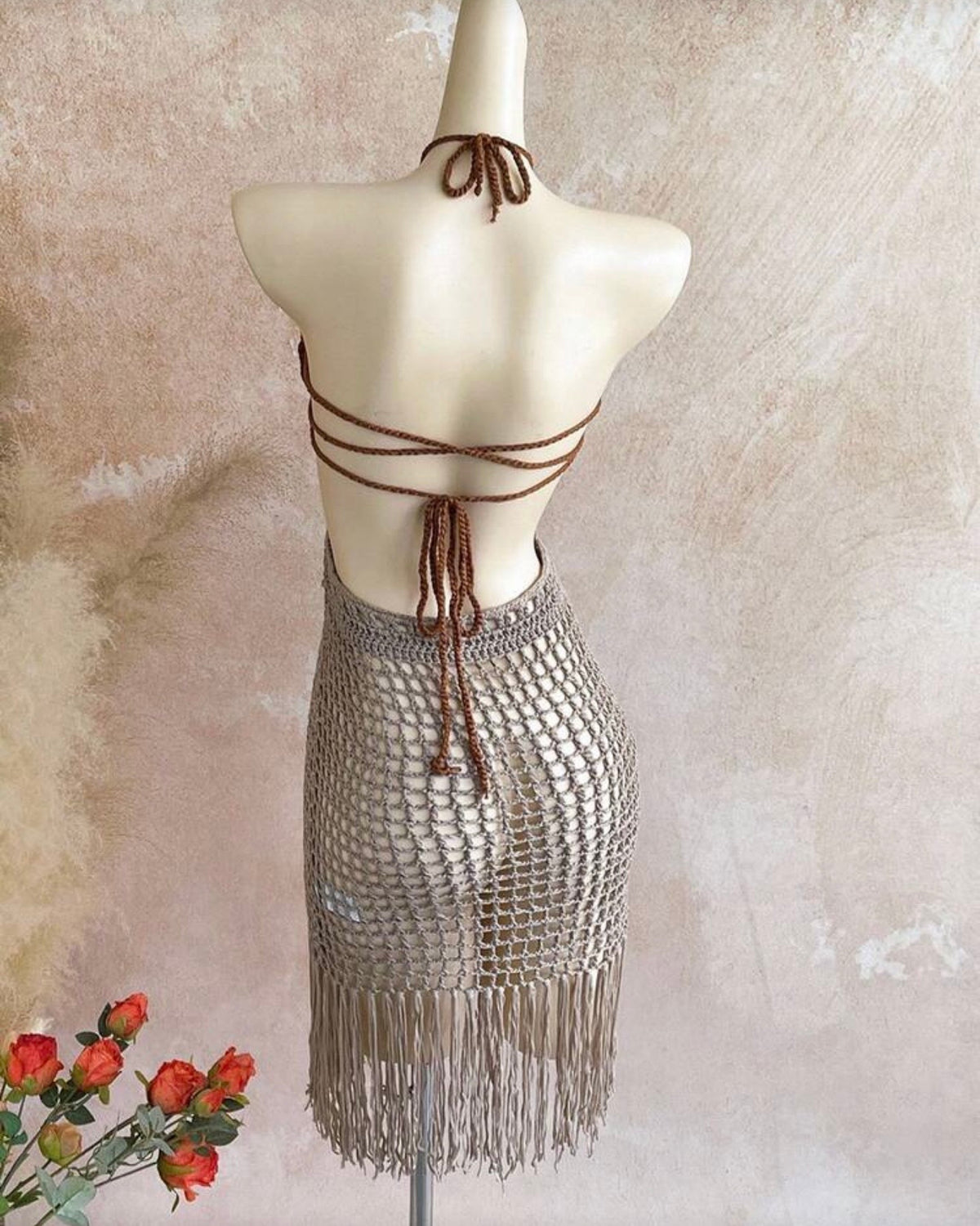 Vestido de punto playero