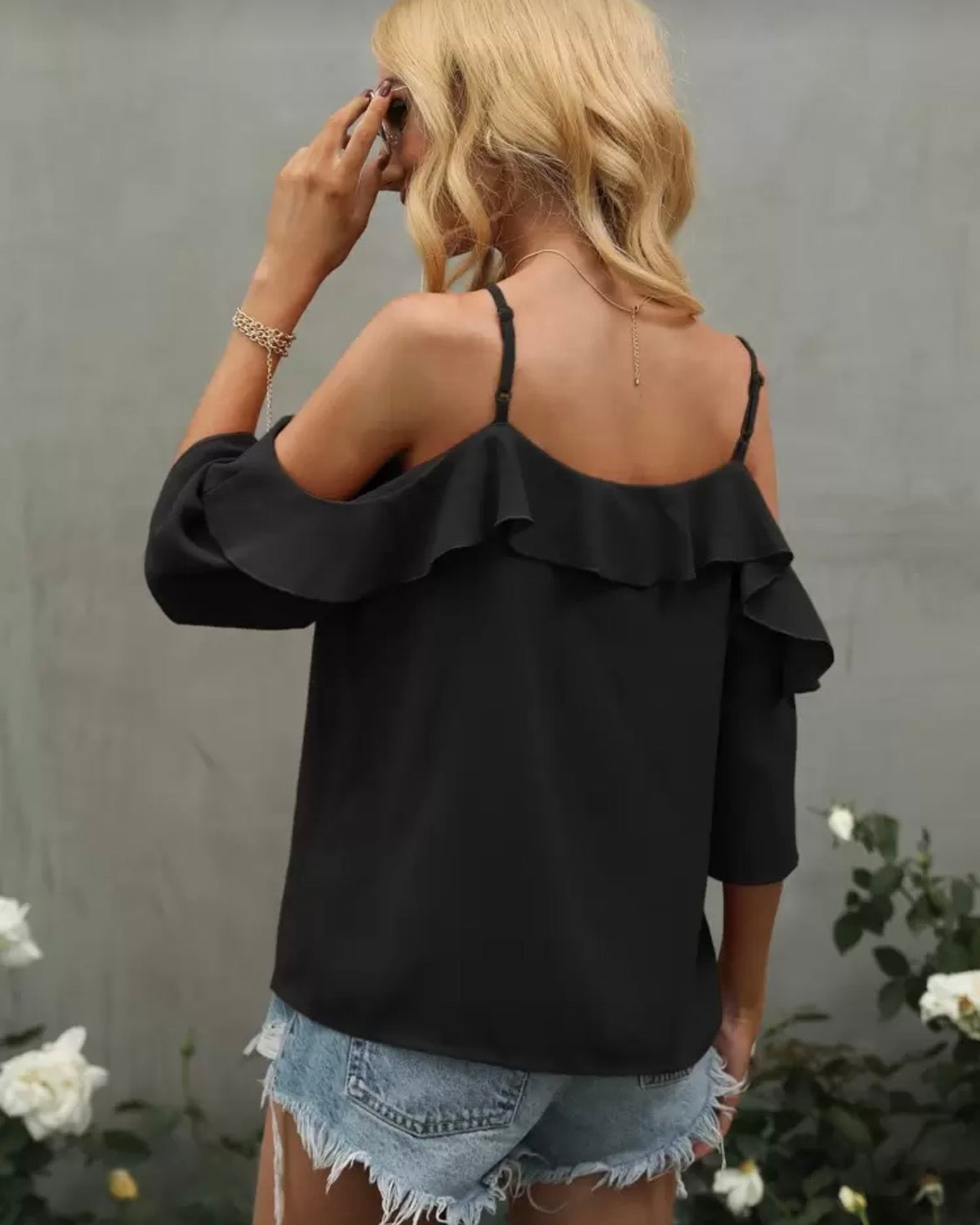 Blusa con vuelos