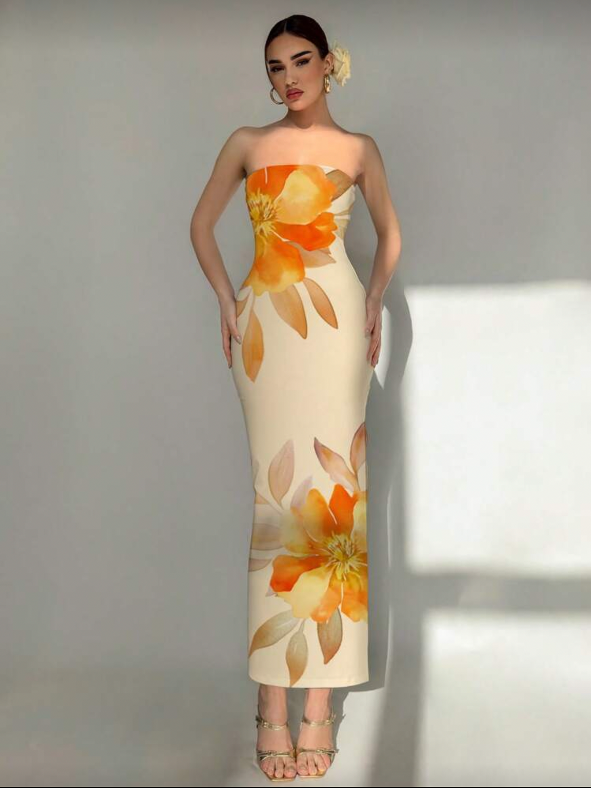 Vestido largo straple