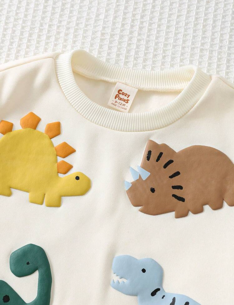 Suéter con dinosaurios