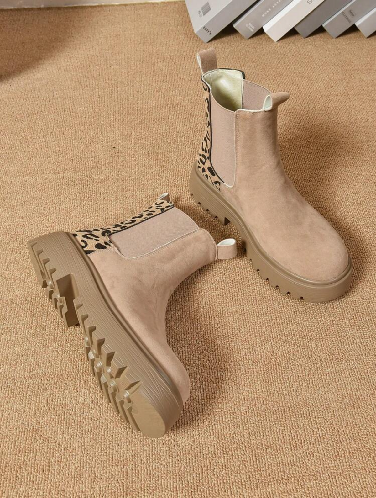 Botines beige