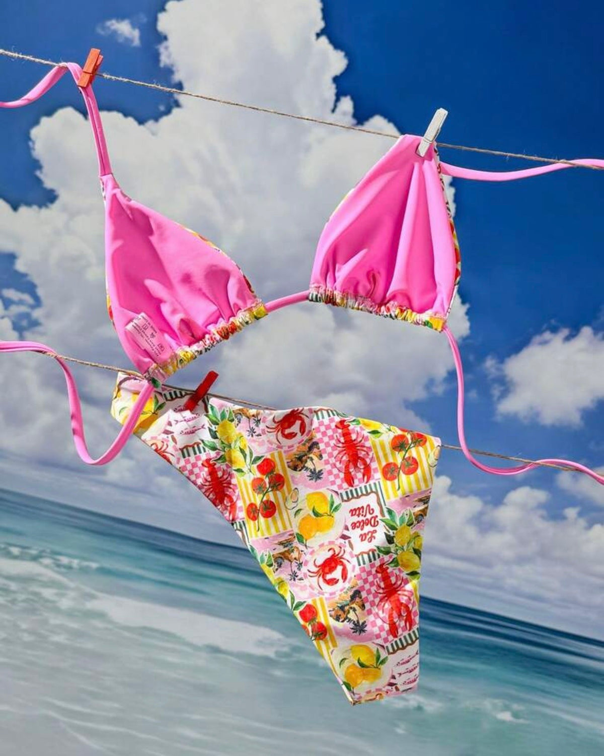 Traje de baño estampado italiano