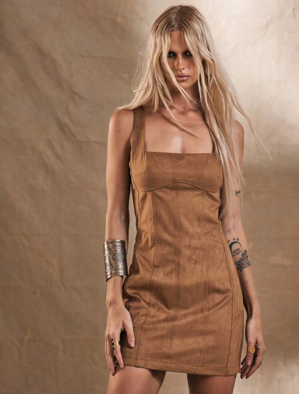 Vestido café