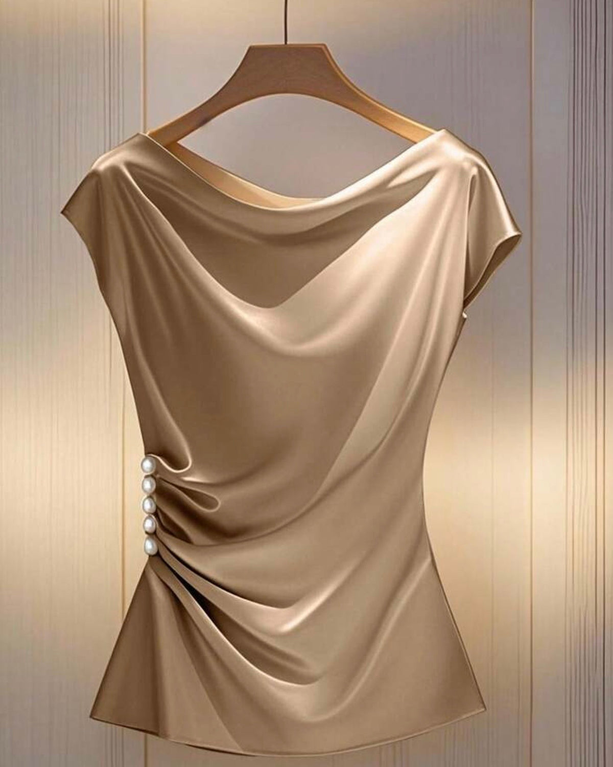 Blusa satinada