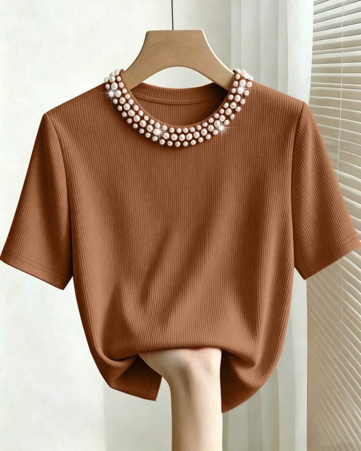 Blusa café francilia