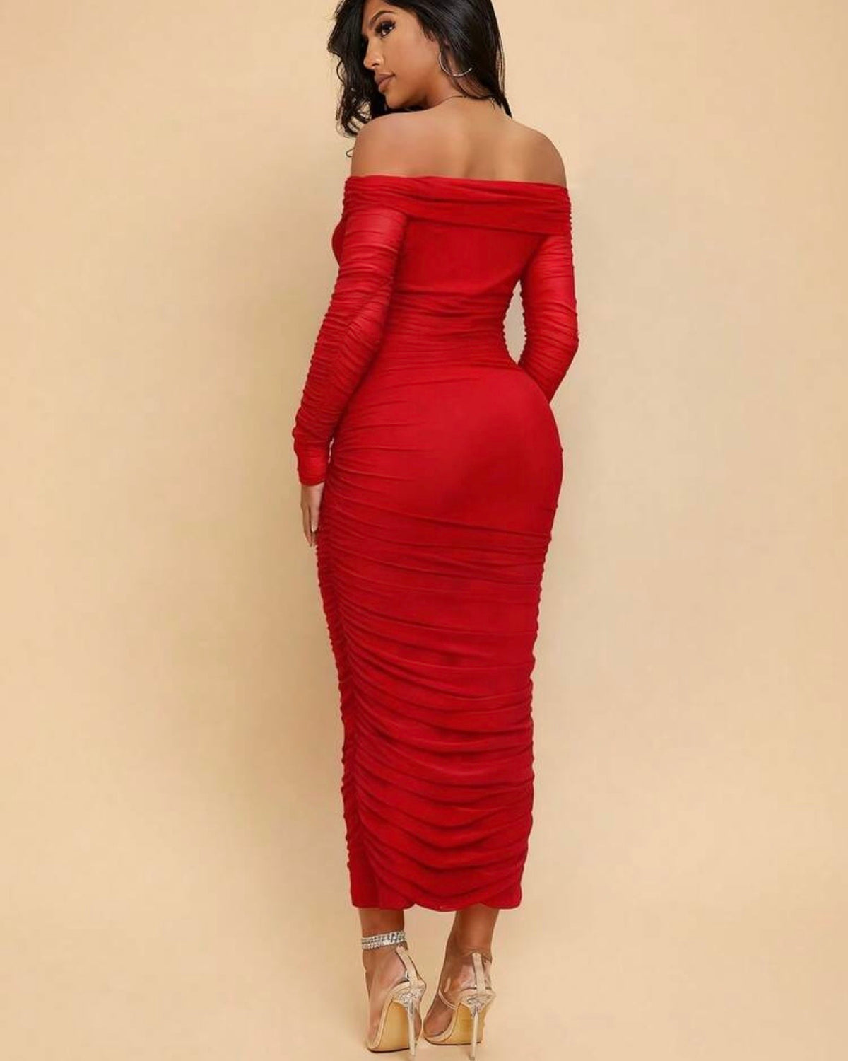 Vestido rojo straple