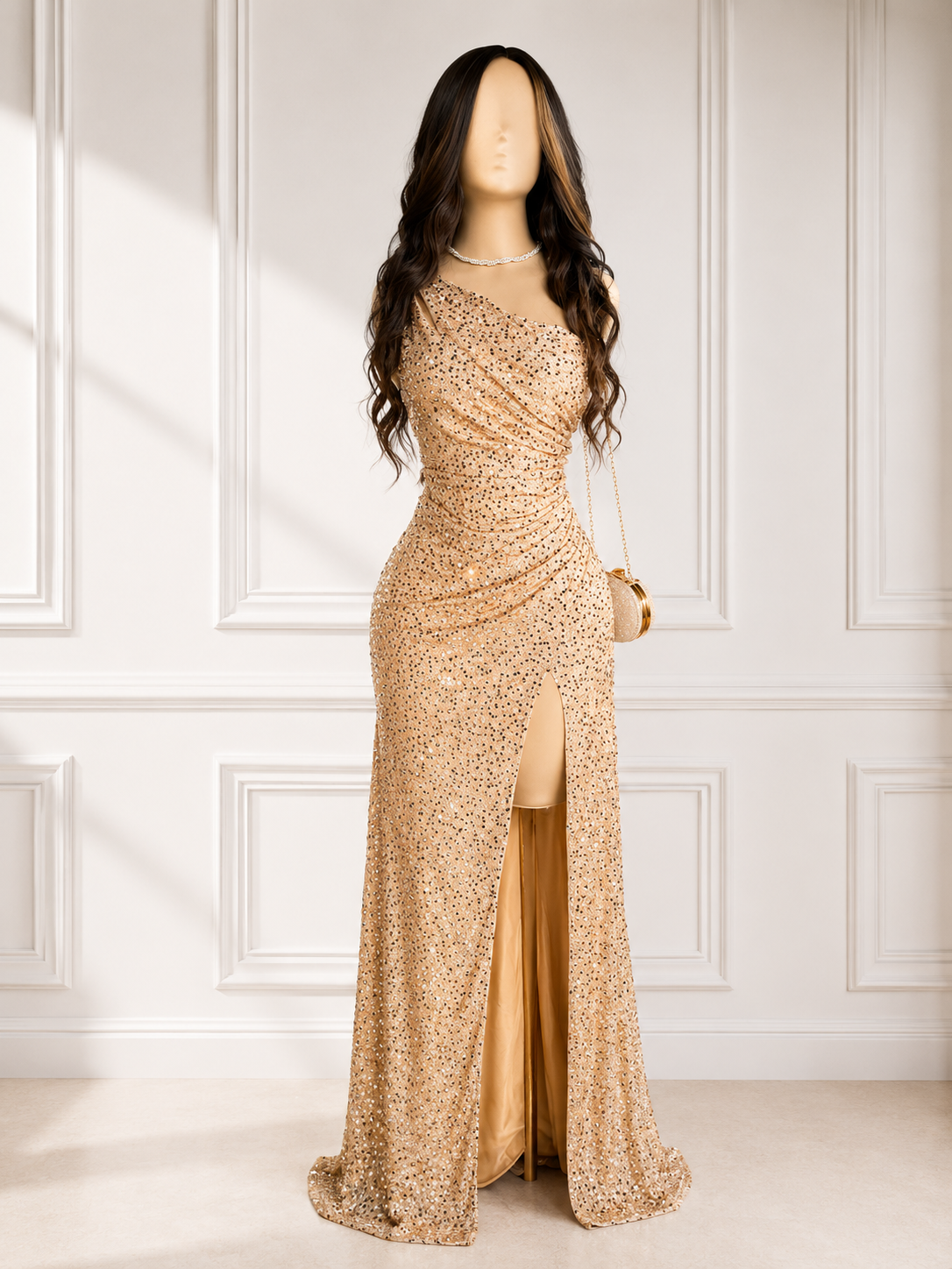 Vestido de Gala Champán