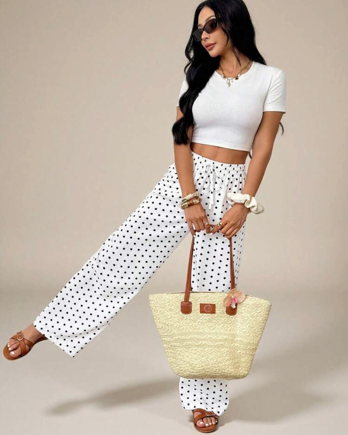 Pantalón con puntos