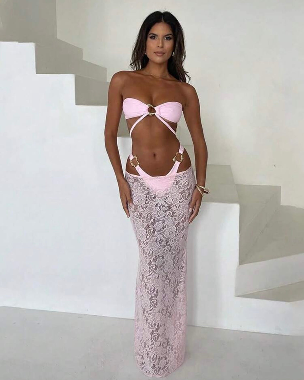 Set de tres piezas traje de baño