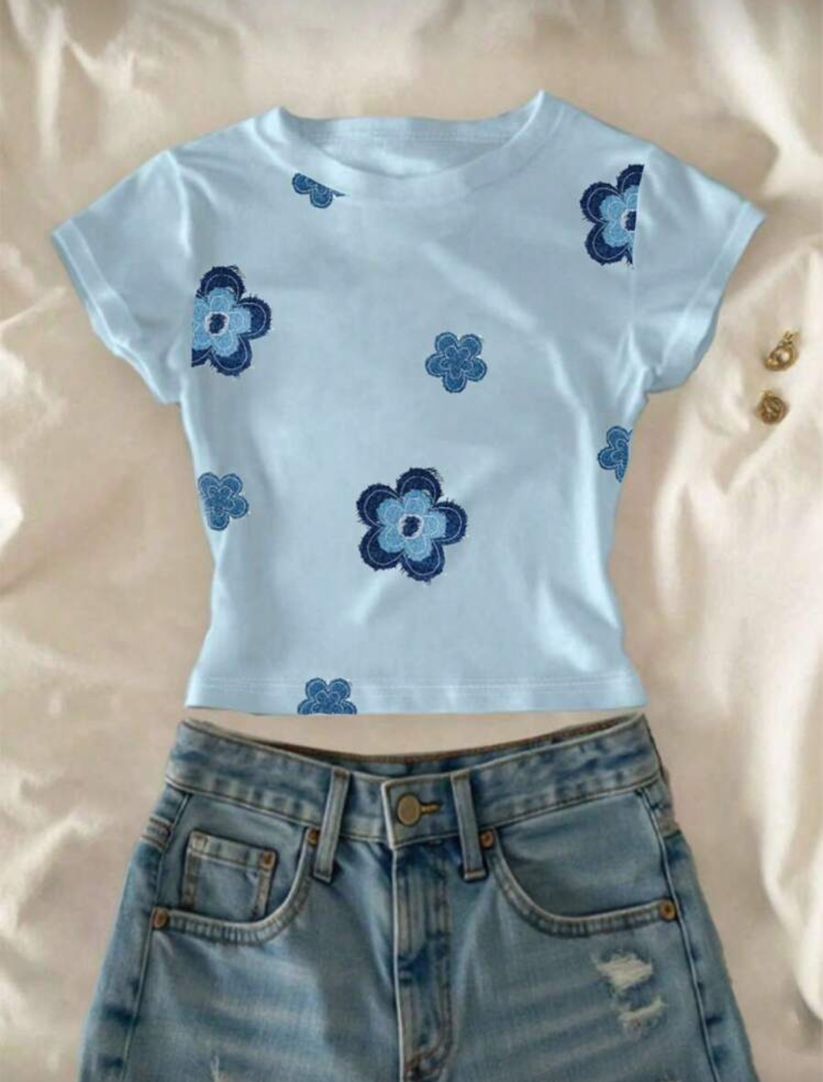 Blusa celeste de niña