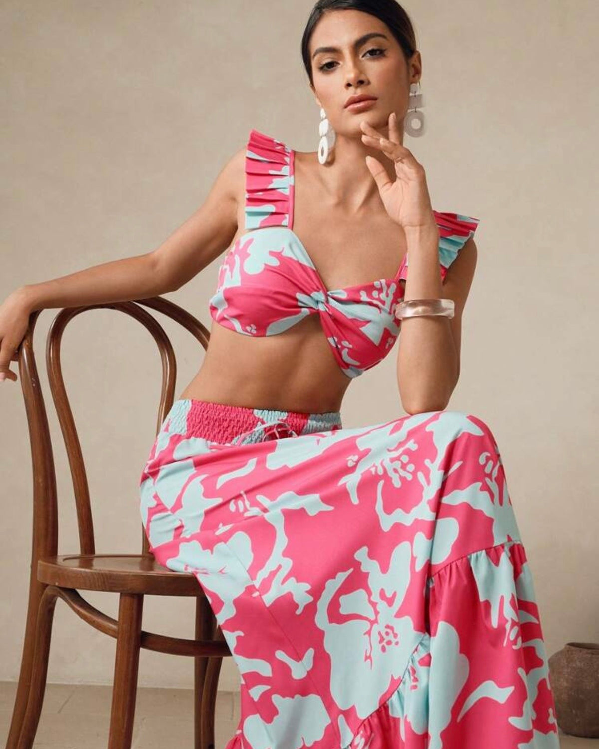 Conjunto floreado