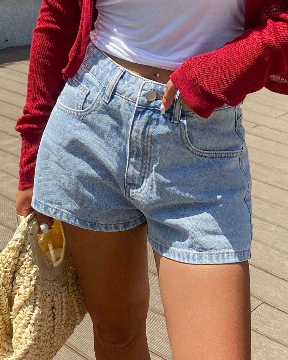 Short de mezclilla