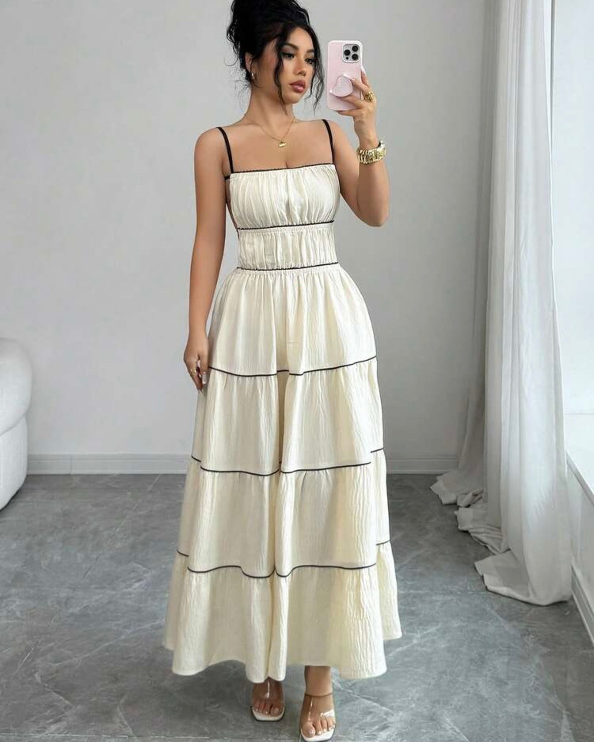 Vestido albaricoque
