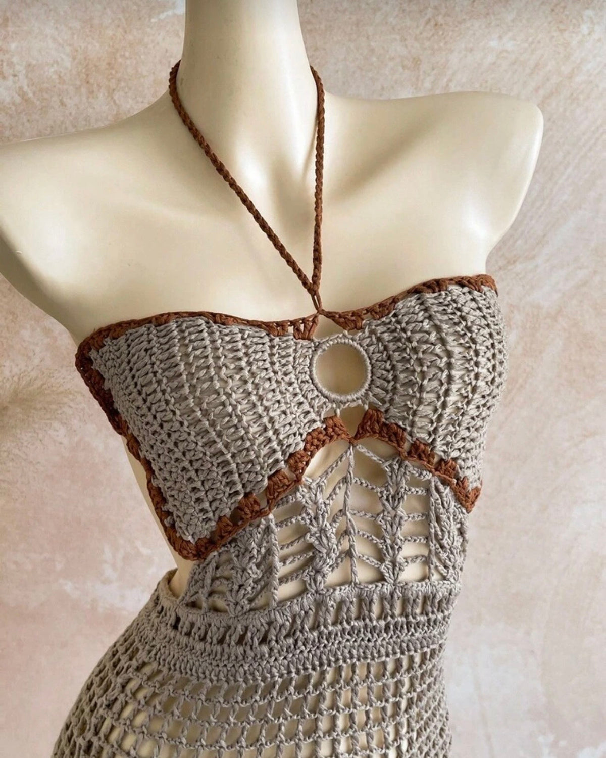 Vestido de punto playero
