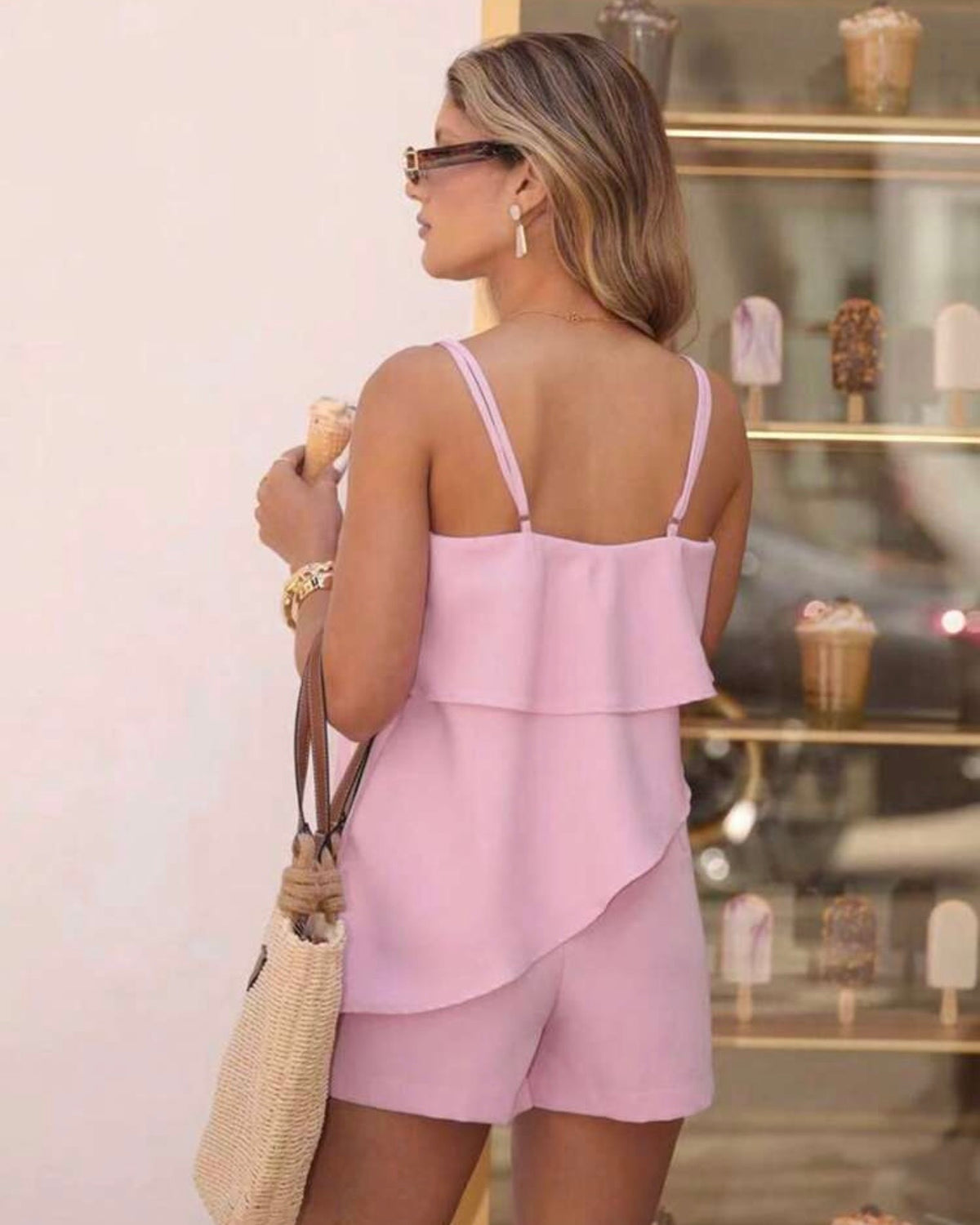 Conjunto rosa de verano