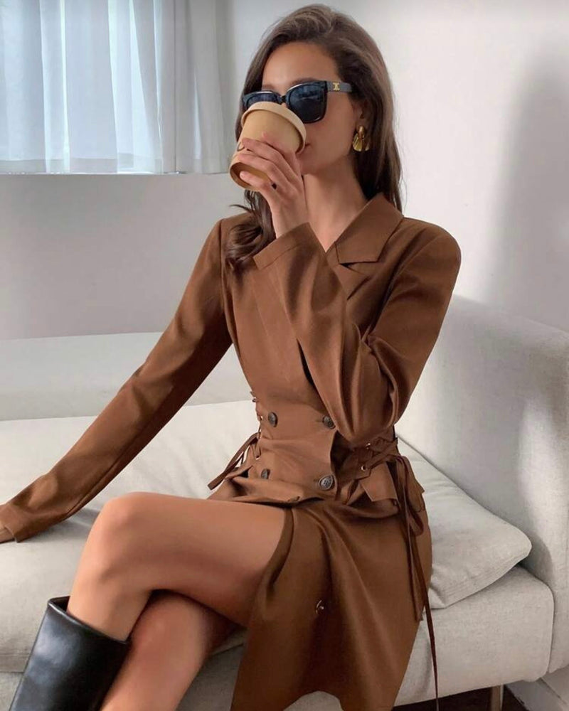 Vestido tipo Gabardina