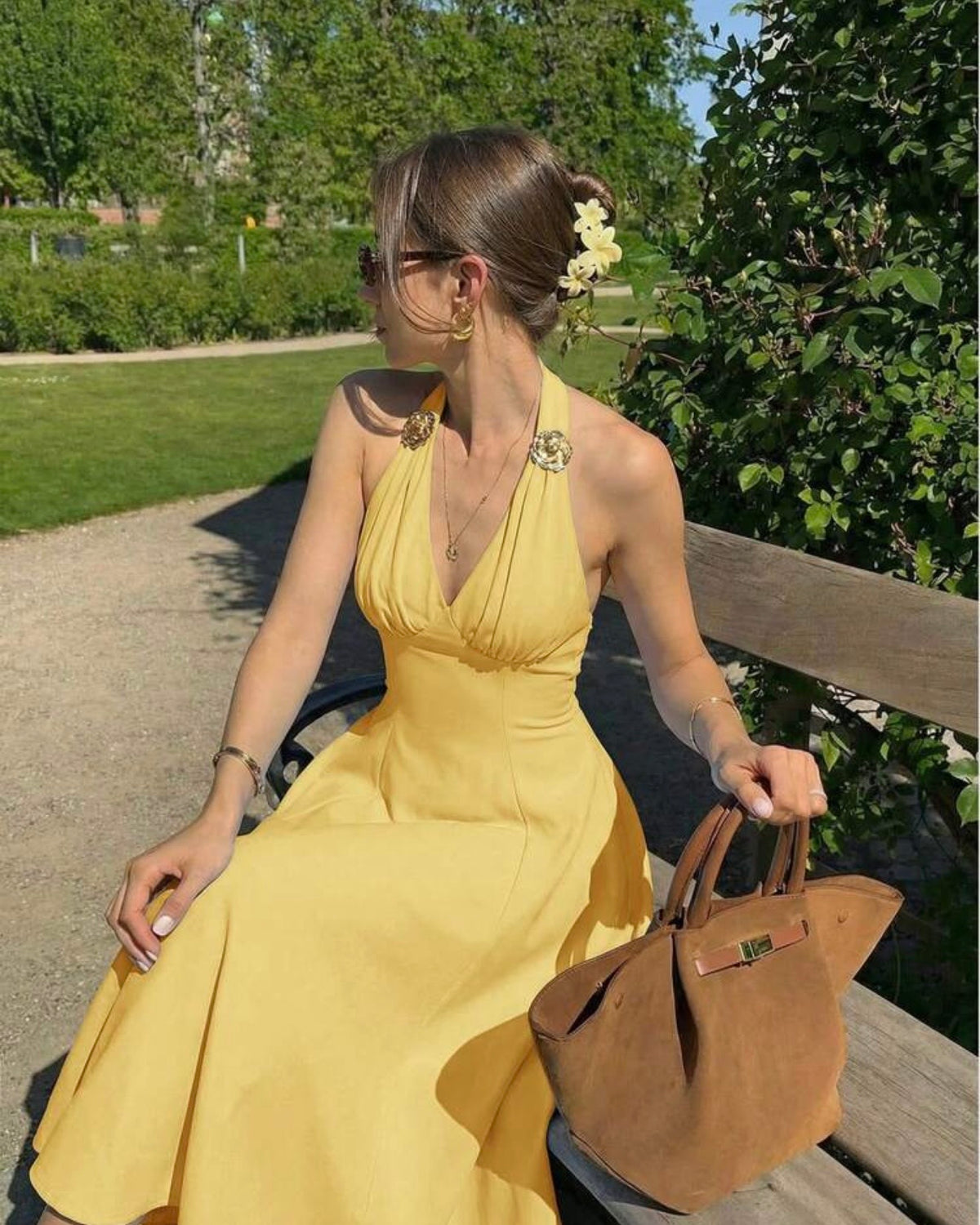 Vestido amarillo mud