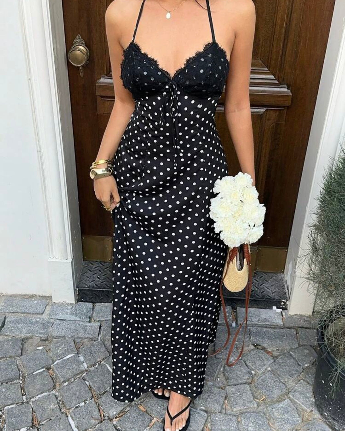 Vestido de puntos