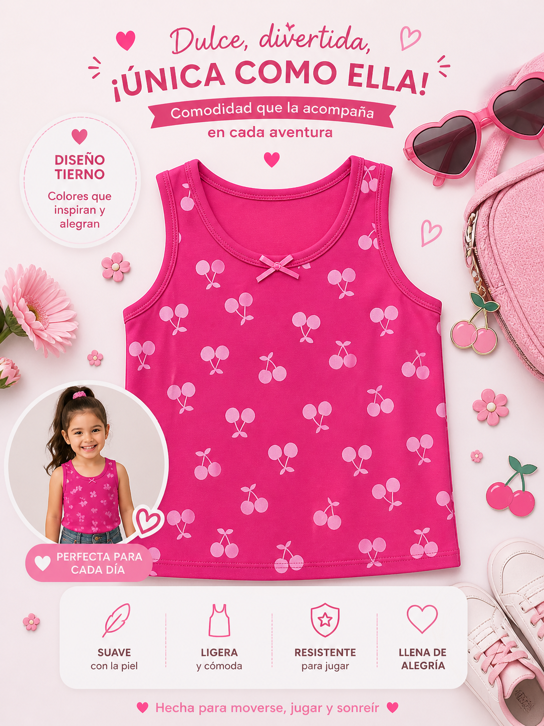 Blusa de cerezas