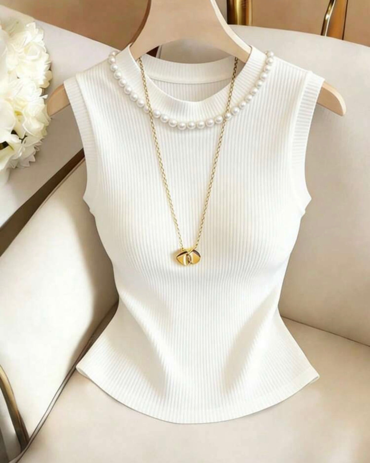 Blusa eleganza blanca