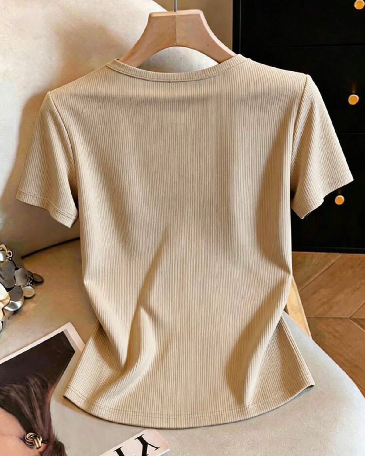 Blusa francilia caqui