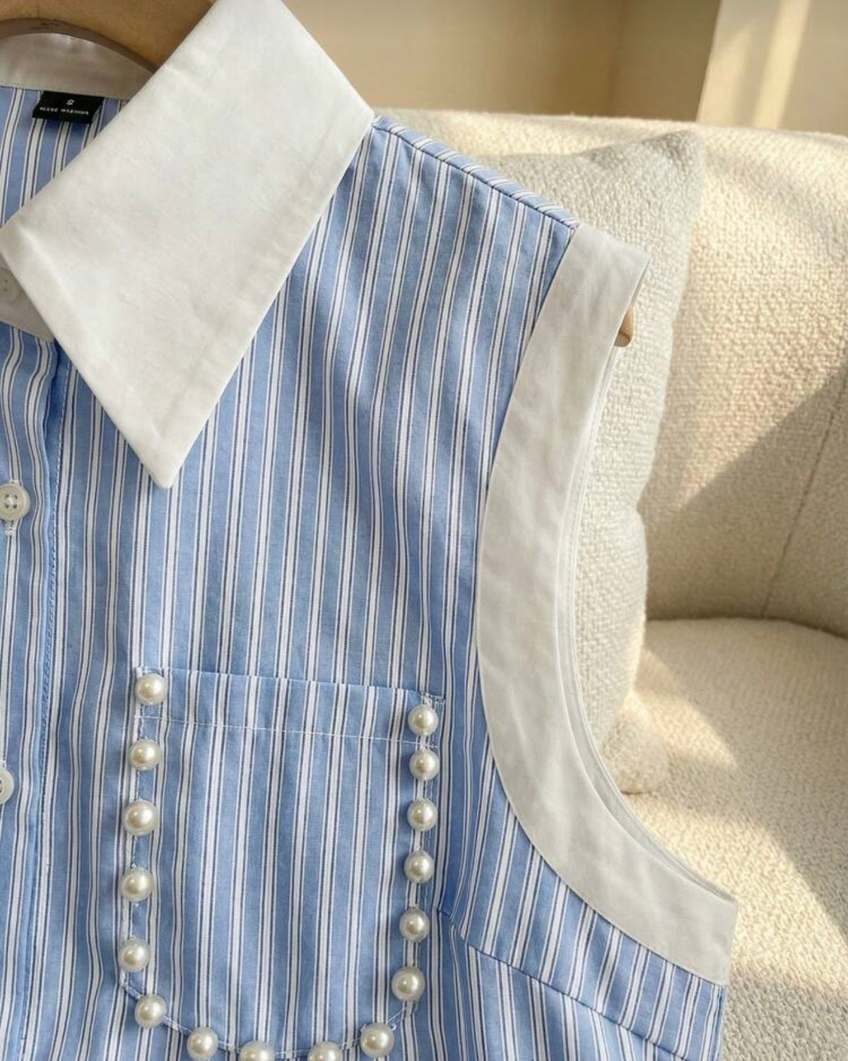 Camisa rayas azul