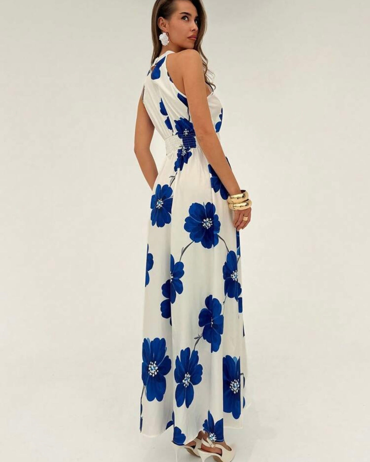 Vestido flores azules