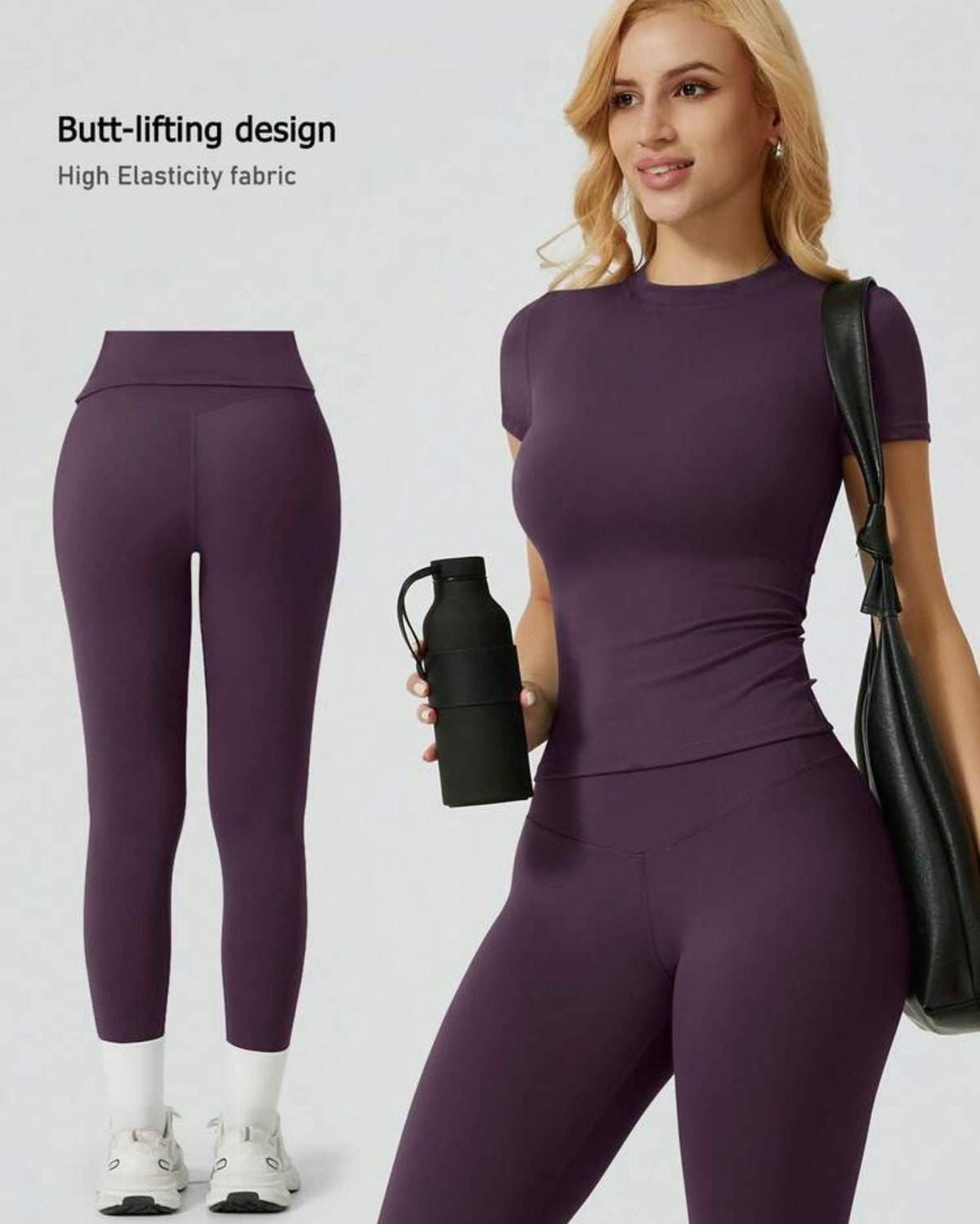 Conjunto deportivo morado