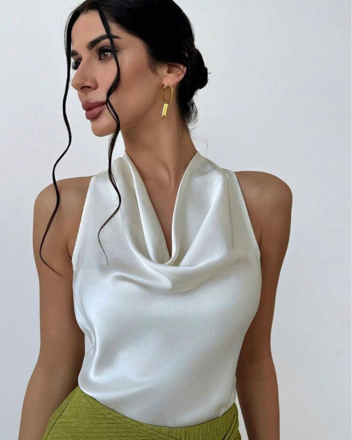 Blusa satinada