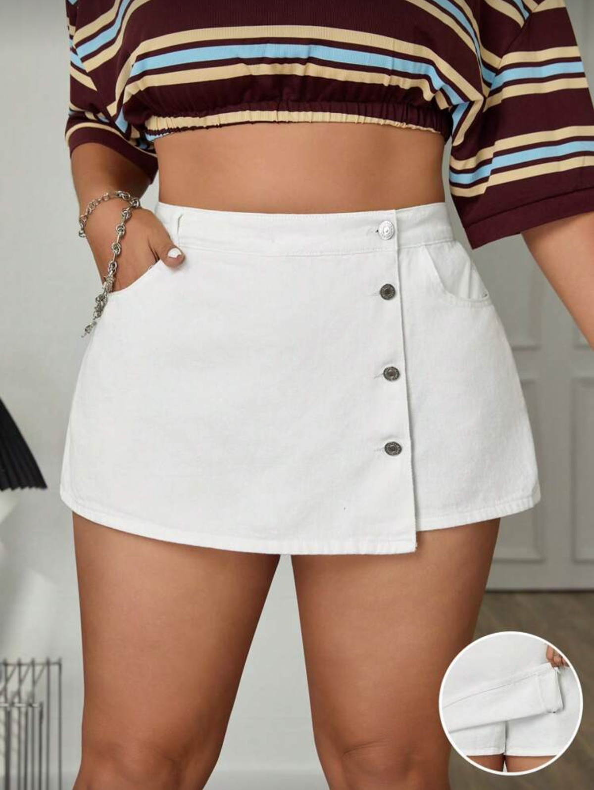Short enagua curvy
